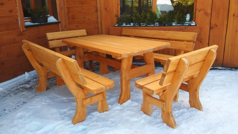 Meble ogrodowe barowe drewniane.TRANSPORT 200 ZŁ