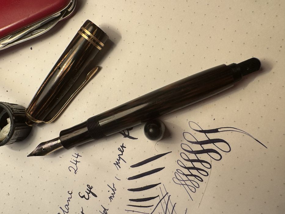 Mont Blanc 244 red tiger eye