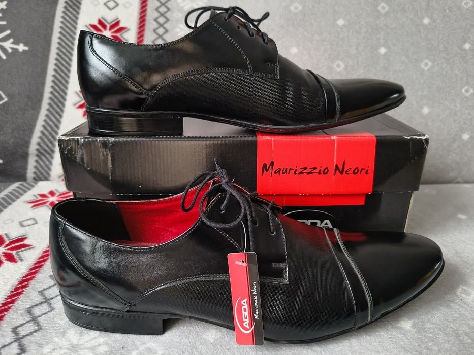 Nowe buty garniturowe ślubne agda skóra