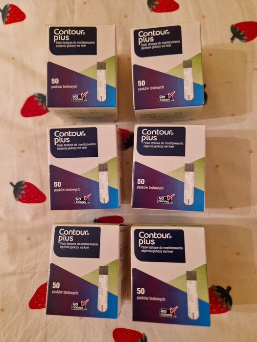 Paski do glukometru contour plus  tylko 13 zł za opakowanie 6 opakowań