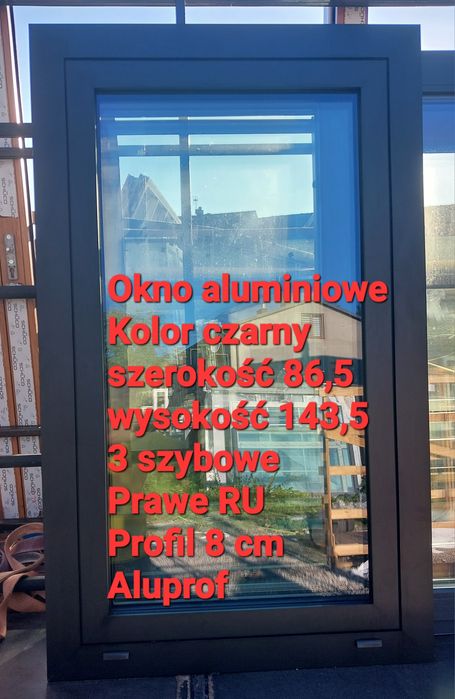 Okno Antracyt 123x115 -30%