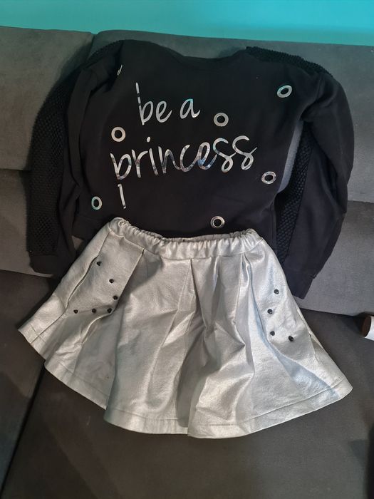 134-140 Mała mi znana markowa firma komplet spódnica plus bluza