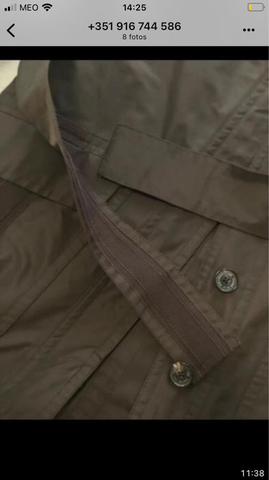 Gabardine Carolina Herrera, castanha, nova.