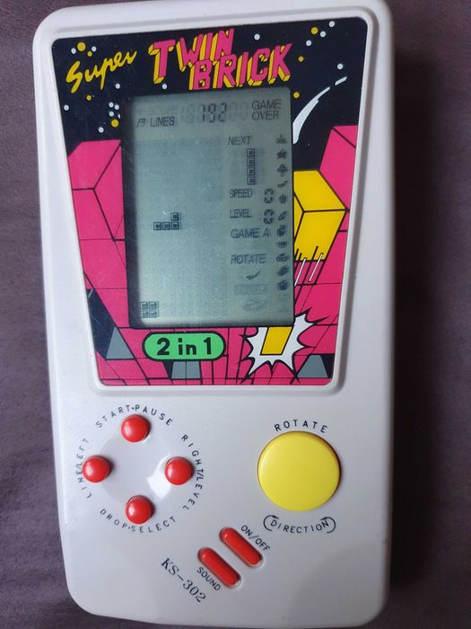 Consola de Jogo Electrónico Super Twin Brick 2 in 1 - Anos 90