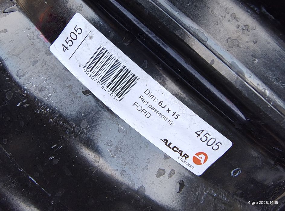 15 Ford 4x108 6J et47,5