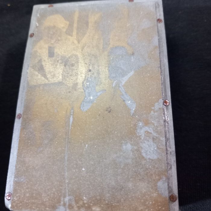 Duas zinco gravuras vintage