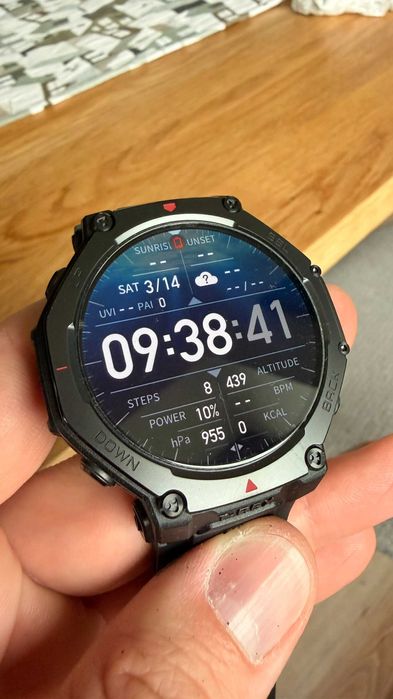 Smartwatch Amazfit T-Rex 3 Pro, 48mm, czarny, akcesoria