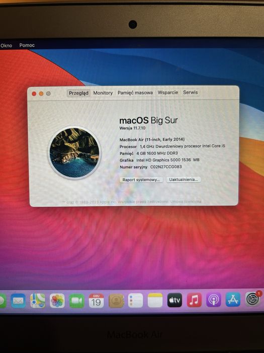 laptop notebook Apple Macbook Air 11 Early 2014