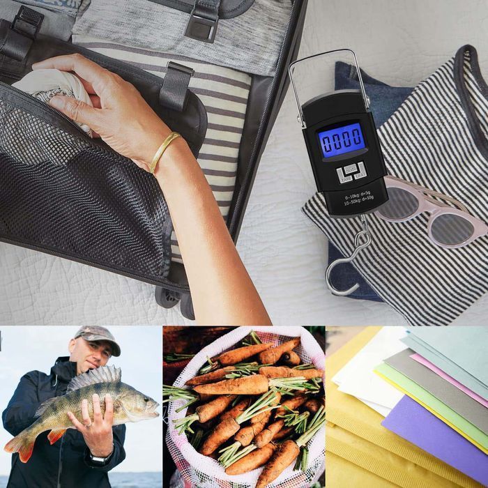 Waga Elektroniczna Bagażowa Hakowa Wędkarska Turystyczna do Walizek