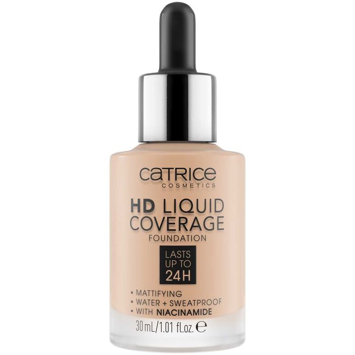 Catrice HD Liquid Coverage 046 Camel Beige 30ml | Podkład Wegański