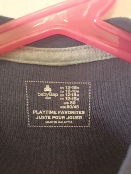 T-shirt criança manga comprida GAP 12-18 M