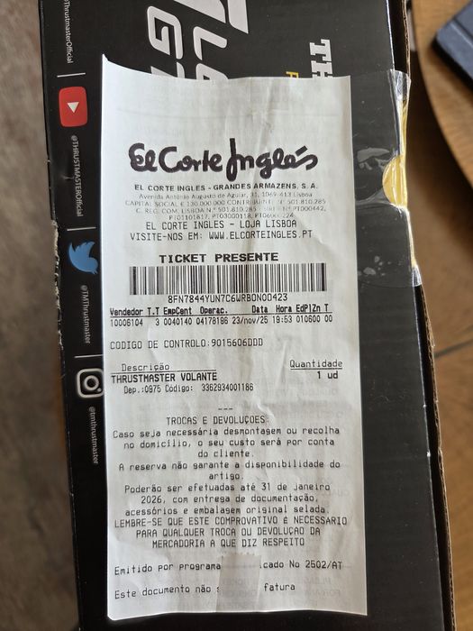 Volante ThrustMaster