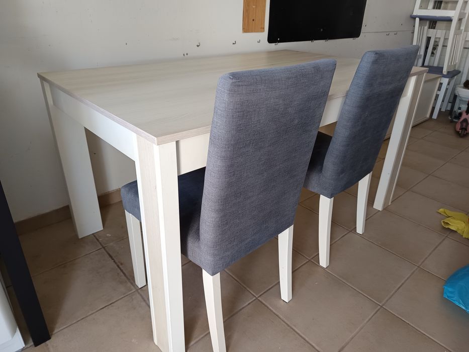 Sala completa branco e carvalho