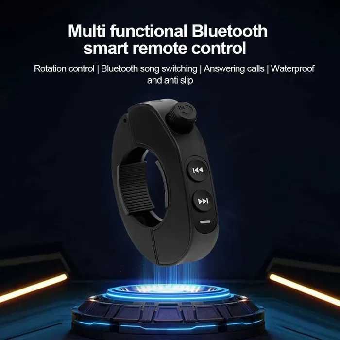 Comando Remoto Bluetooth 5.3 para Capacete de Motocicleta para Controlo de Música, Chamadas e Assistente de Voz NOVO
