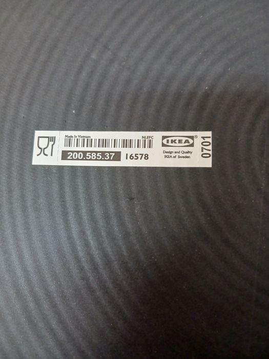 Individuais pretos NOVOS IKEA