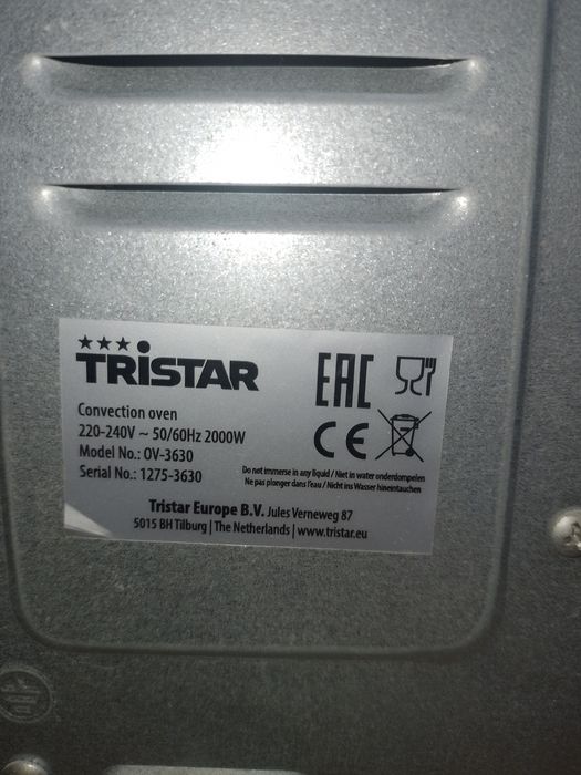 Forno eléctrico Tristar 2000W