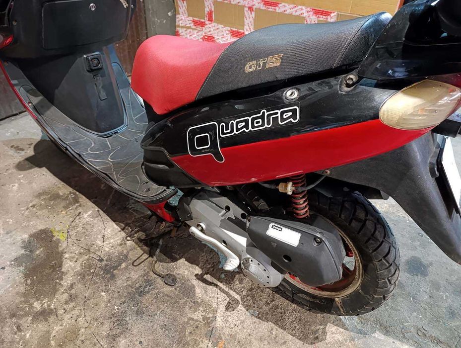 skuter XXL ZIPP Quantum GT5. 50cm, 2 suw, kufer, stan BDB,