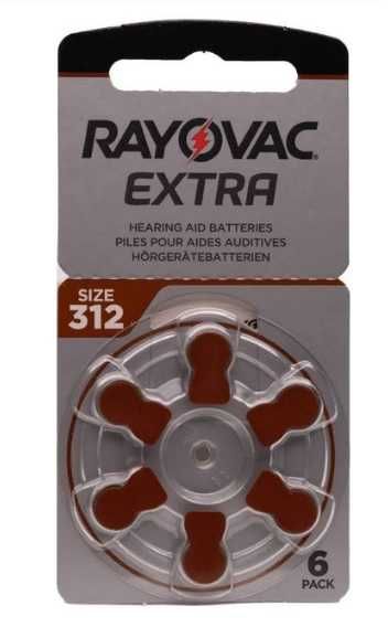 Батарейки для слухових апаратів Rayovac Extra № 312