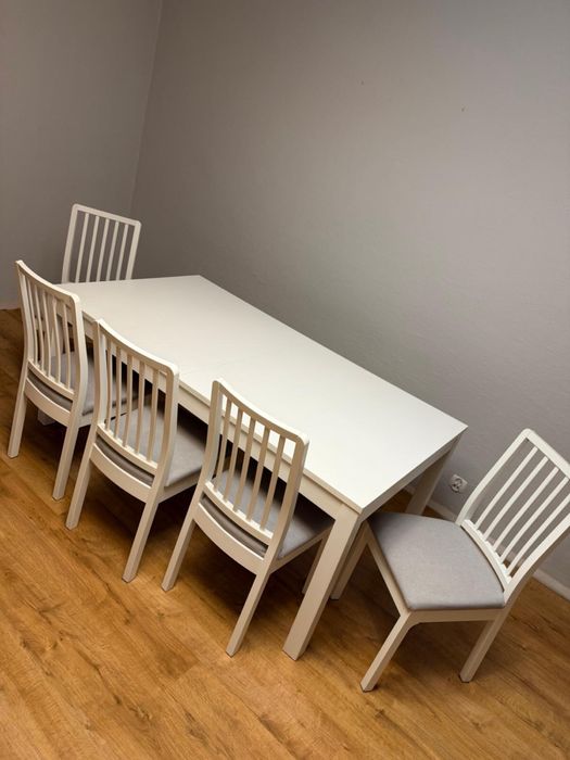 Stoł Bjursta i 6 krzesel Ekadalen - Ikea