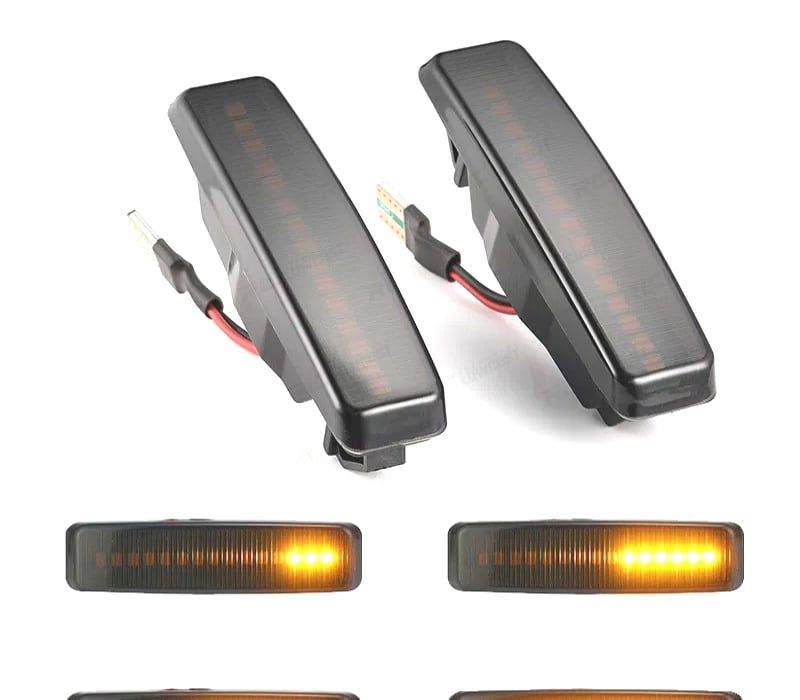 PISCAS LATERAIS DINAMICOS EM LED BMW E39 ESCURECIDO