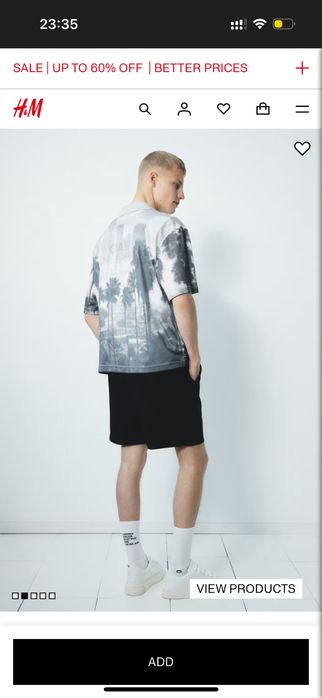 Шорти H&M XL  Regular Fit Коттон Трикотаж Чорні