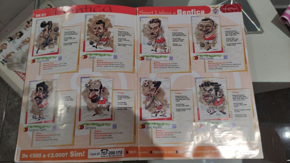 Caderneta de Futebol A Bola