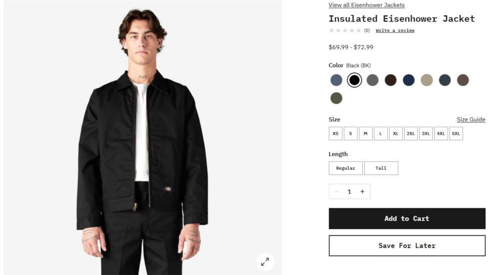 Dickies Eisenhower Jacket (TJ15) розмір L