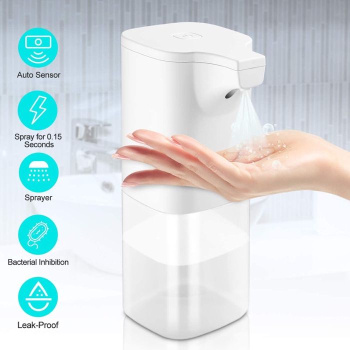Dispensador de álcool gel ou sabão 350 ml automático com sensor Novo