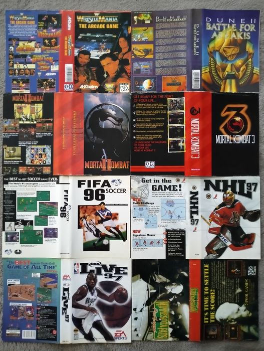 Обміняю обкладинки для картриджів Sega 90-их років