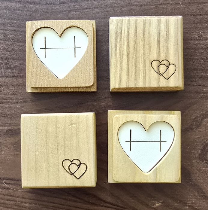 Дерев'яна коробочка під ювелірні прикраси - 2 шт