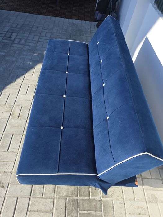 Sofá/Cama - Azul - Impermeabilizado