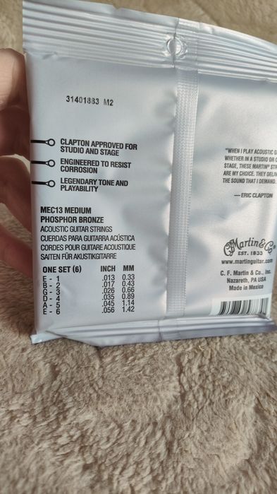 Struny Martin 13-56 (9 kpl) Gitara akustyczna