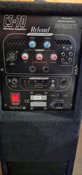 Kolumna Rehard CS‑70 – 70W, akumulator, dobra do ToneX / multiefektów