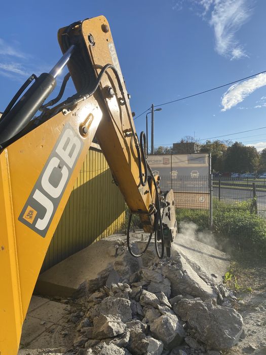 Uslugi koparko ładowarką,mlotem,wykopy,niwelacja terenu, wyburzenia