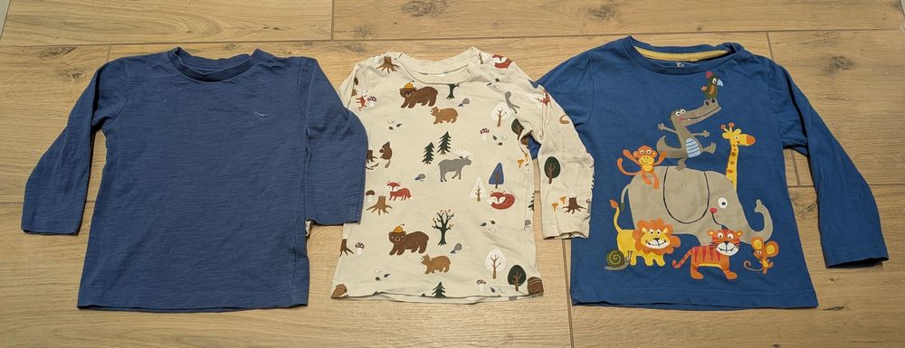 Next 74 80 H&M bluzka długi rękaw 3 szt zestaw  bluzeczka dla chłopca