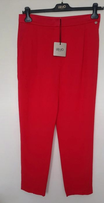 Liu Jo eleganckie spodnie czerwone M