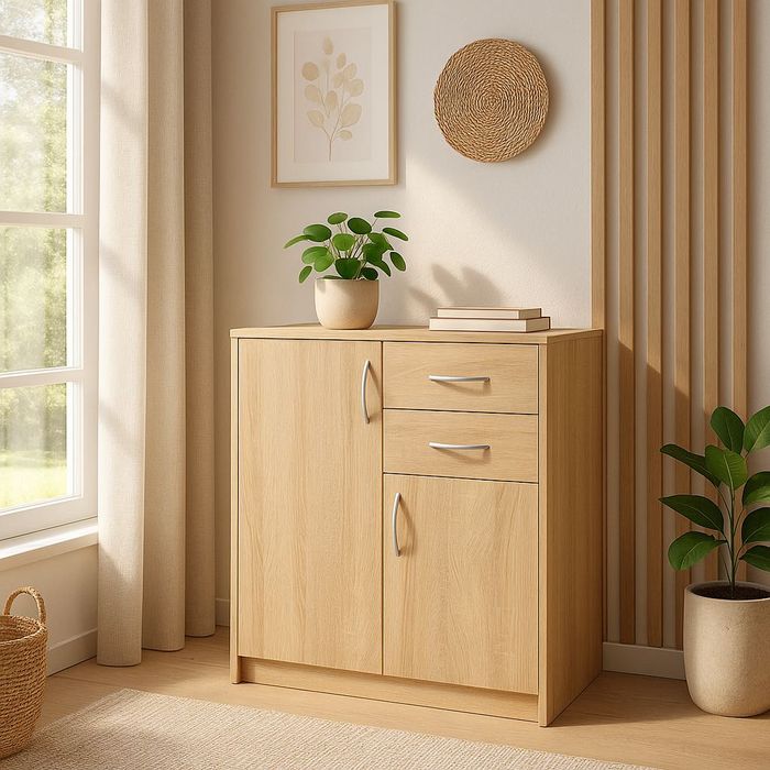 NOWA mała komoda z 2 szufladami 85x74x35