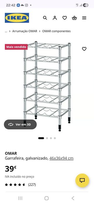 Garrafeira Omar Ikea