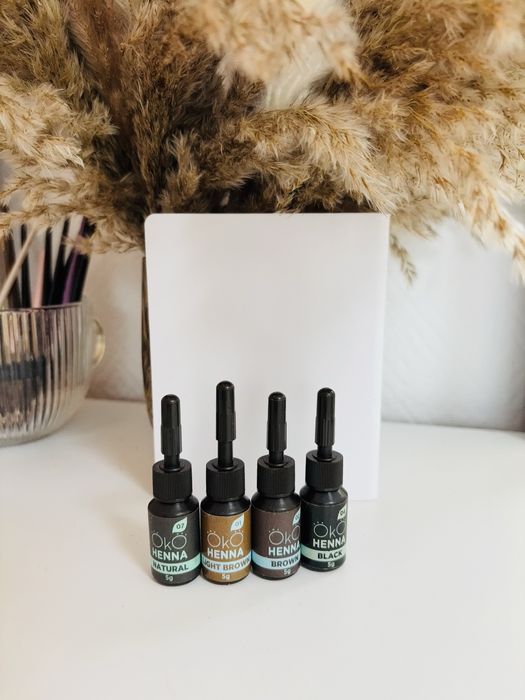 Henna pudrowa OKO 4 kolory henna do brwi