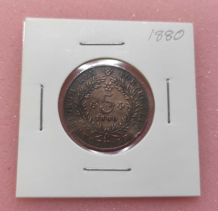 Moeda 5 Reis 1880 - Bonita (VENDlDA)