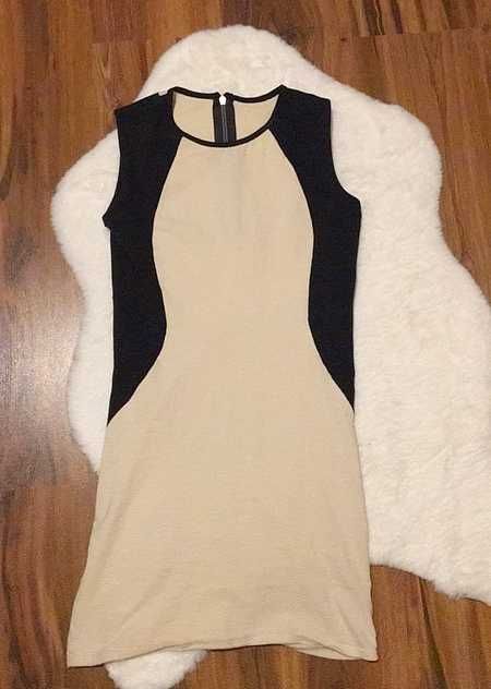 Sukienka elegancka mini wyszczuplająca efekt talii