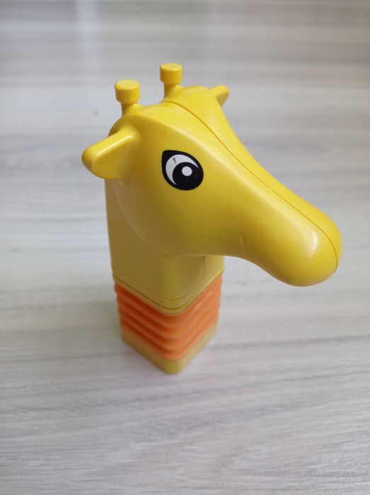 Lego Duplo 44252pb01 i 44212c01pb01 - żyrafa, szyja i głowa żyrafy