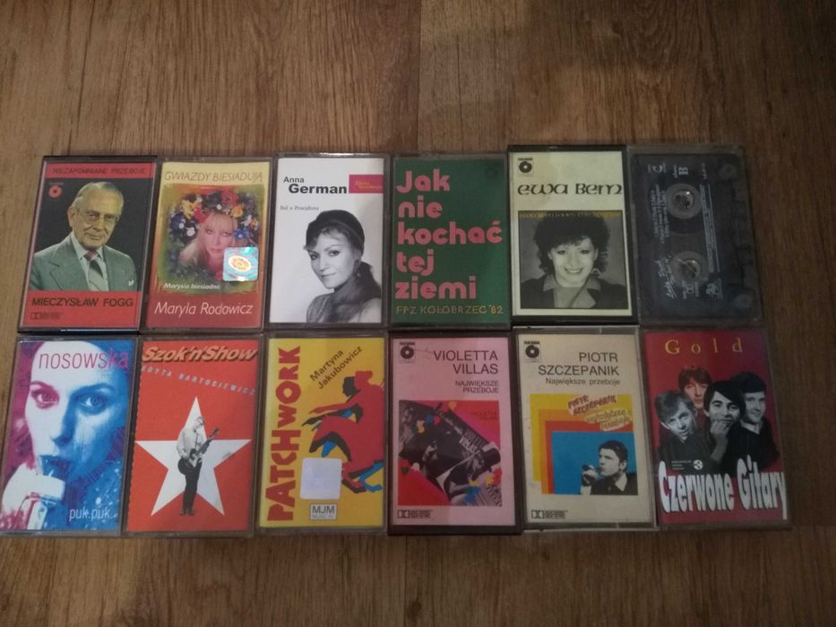 Kasety Bem German Rodowicz Villas Fogg Czerwone Gitary zestaw 11 kaset