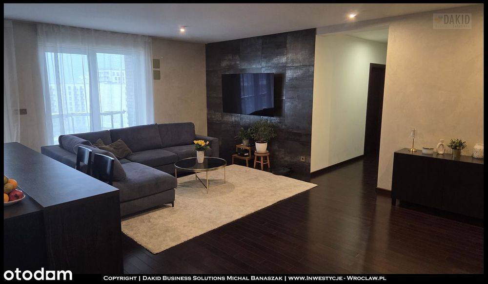 Wrocław-Krzyki-Apartament z tarasem, Salon 41m2, 2 miejsca parking.