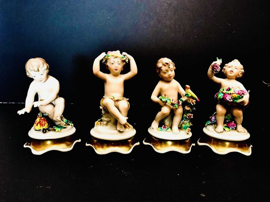 Estatuetas porcelana "4 Estações" - Artibus - Antigas