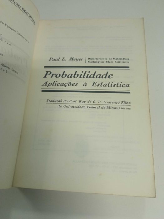 Probabilidade, de Paul L. Meter
