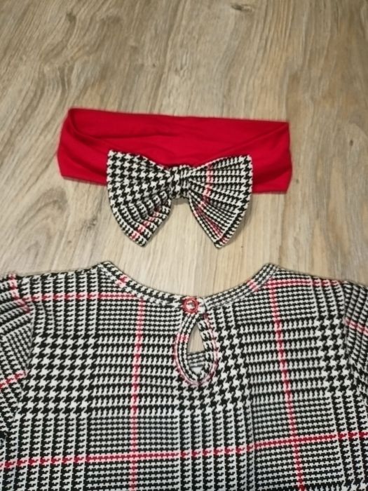 Elegancka tiulowa sukienka na urodziny, ślub - rozmiar 92-98