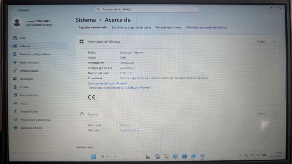 Portátil Lenovo Ideapad 330S (14") - i3 8ª Gen / 12GB RAM / 128GB