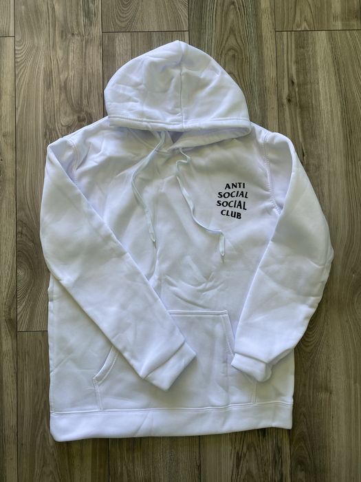 NOWA BLUZA ASSC Anti Social Social Club Biała z Kapturem Rozmiar: L