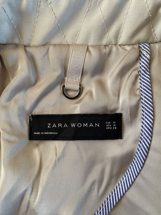 Płaszcz trencz Zara płaszczyk pasek